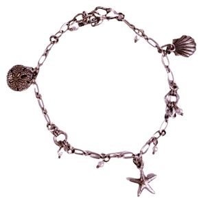Silver Beach anklet